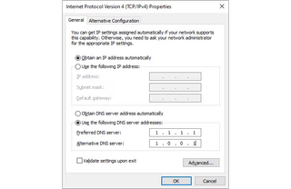 Edit DNS settings