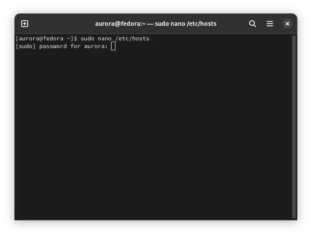 Enter administrator password