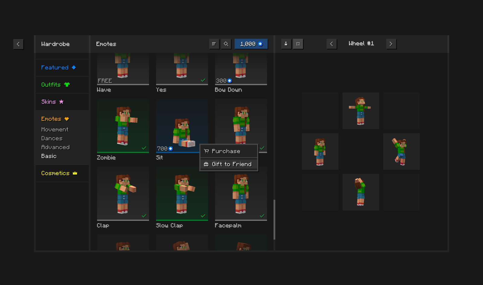 Gift Minecraft emotes with Essential Mod