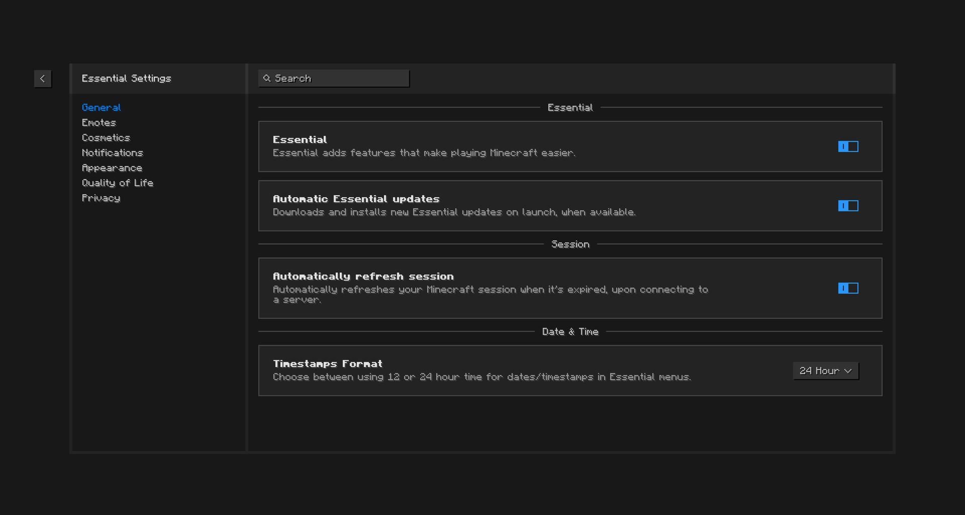 Automatic Essential Mod updates