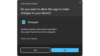 Allow notepad to make changes to device